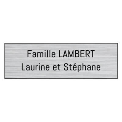 Plaquette de boîte aux lettres adhésive personnalisable