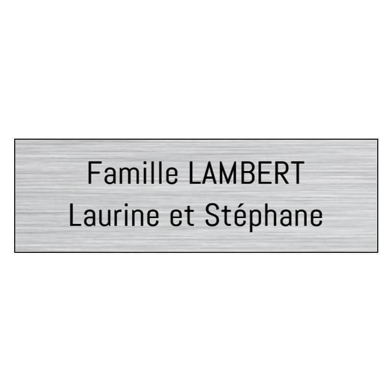 Plaquette de boîte aux lettres adhésive personnalisable