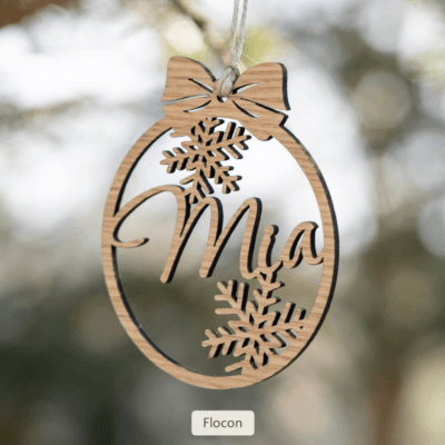 Boule de Noël prénom personnalisé