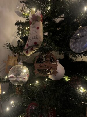 Click to view full screen Boule de Noël prénom personnalisé photo review